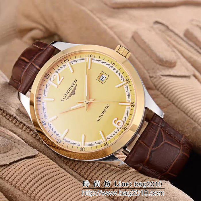 LONGINES浪琴 經典大三針 全自動機械 精品男士腕表 WSS0336